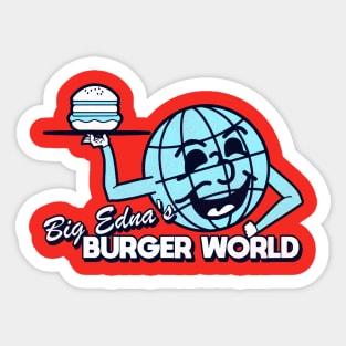 Big Edna's Burger World - UHF Sticker